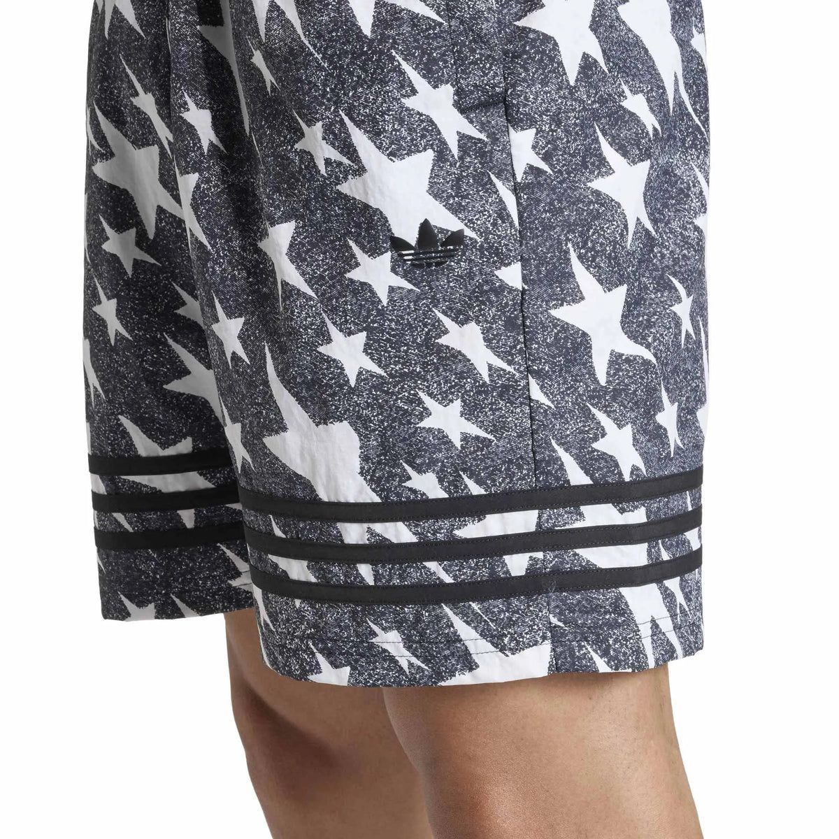 Denim Graphic 3 Stripes Swim Shorts 8-Inch