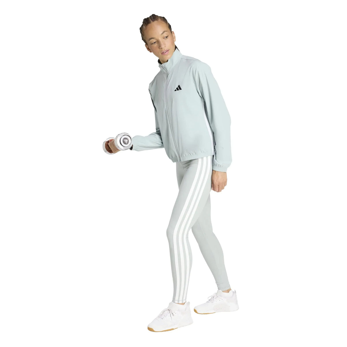 Train Essentials 3-Stripes Woven Warm-Up Jacket
